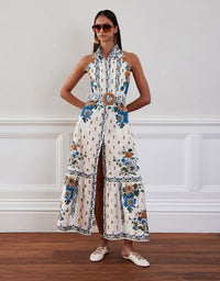 Biba Cotton Maxi Dress - Magical Blossom Cream