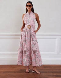 Biba Maxi Dress - Jungle Pink