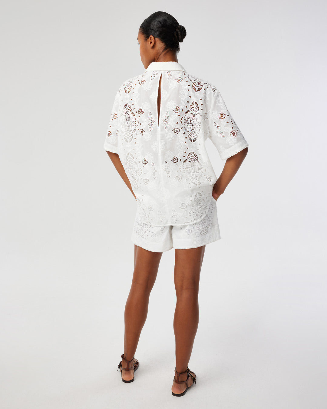 Akari Lace Top - White