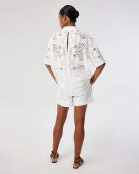 Bizzy Lace Shorts - White