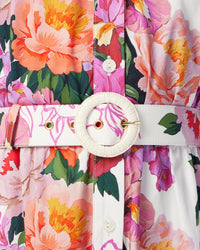 Biba Cotton Maxi Dress - Peony Drip
