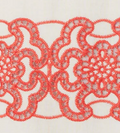 Stevie Lace Dress - White & Coral